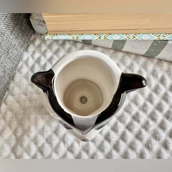 New Ceramic Raccoon Pen Holder Trinket Storage Planter Figurine Decoration 3.25” - Picture 8 of 9